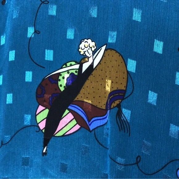 DIANE VON FURSTENBERG whimsical blouse - Picture 4 of 6